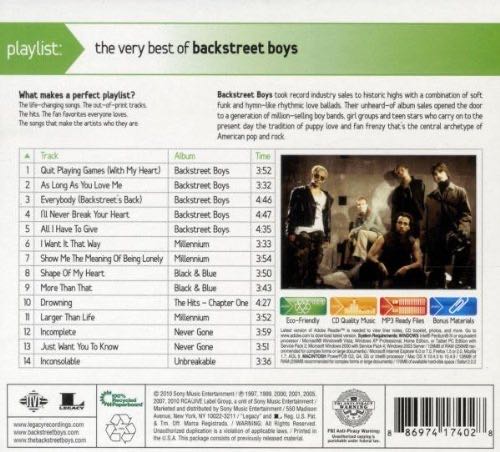 Playlist: The Very Best of Backstreet Boys - Backstreet Boys (CD) music collectible [Barcode 886974174028] - Main Image 2