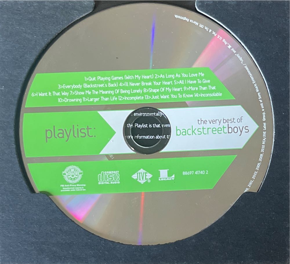 Playlist: The Very Best of Backstreet Boys - Backstreet Boys (CD) music collectible [Barcode 886974174028] - Main Image 4