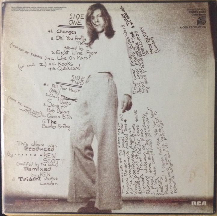 Hunky Dory - David Bowie (12”) music collectible - Main Image 2