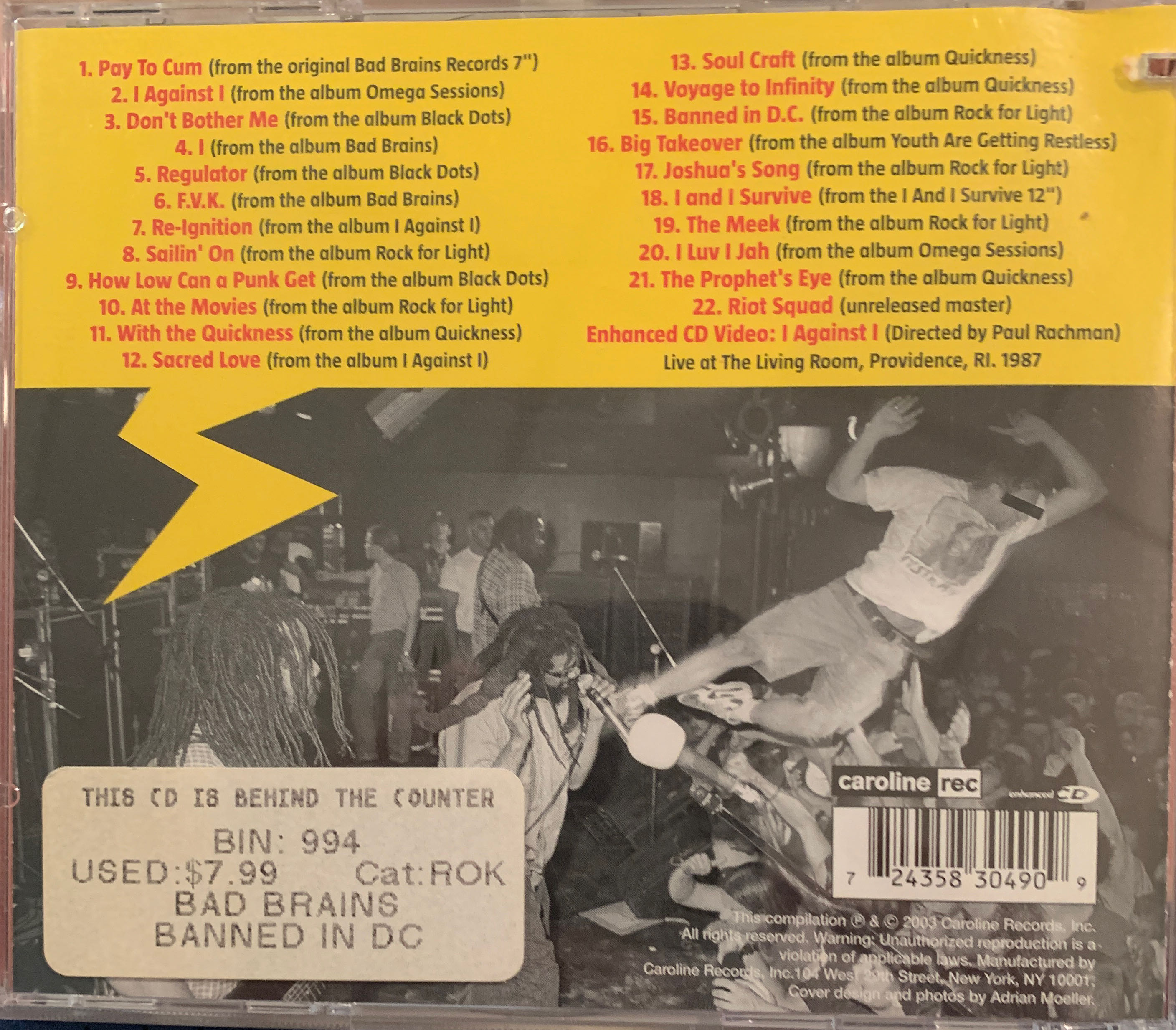 Banned In DC - Bad Brains (CD) music collectible - Main Image 2