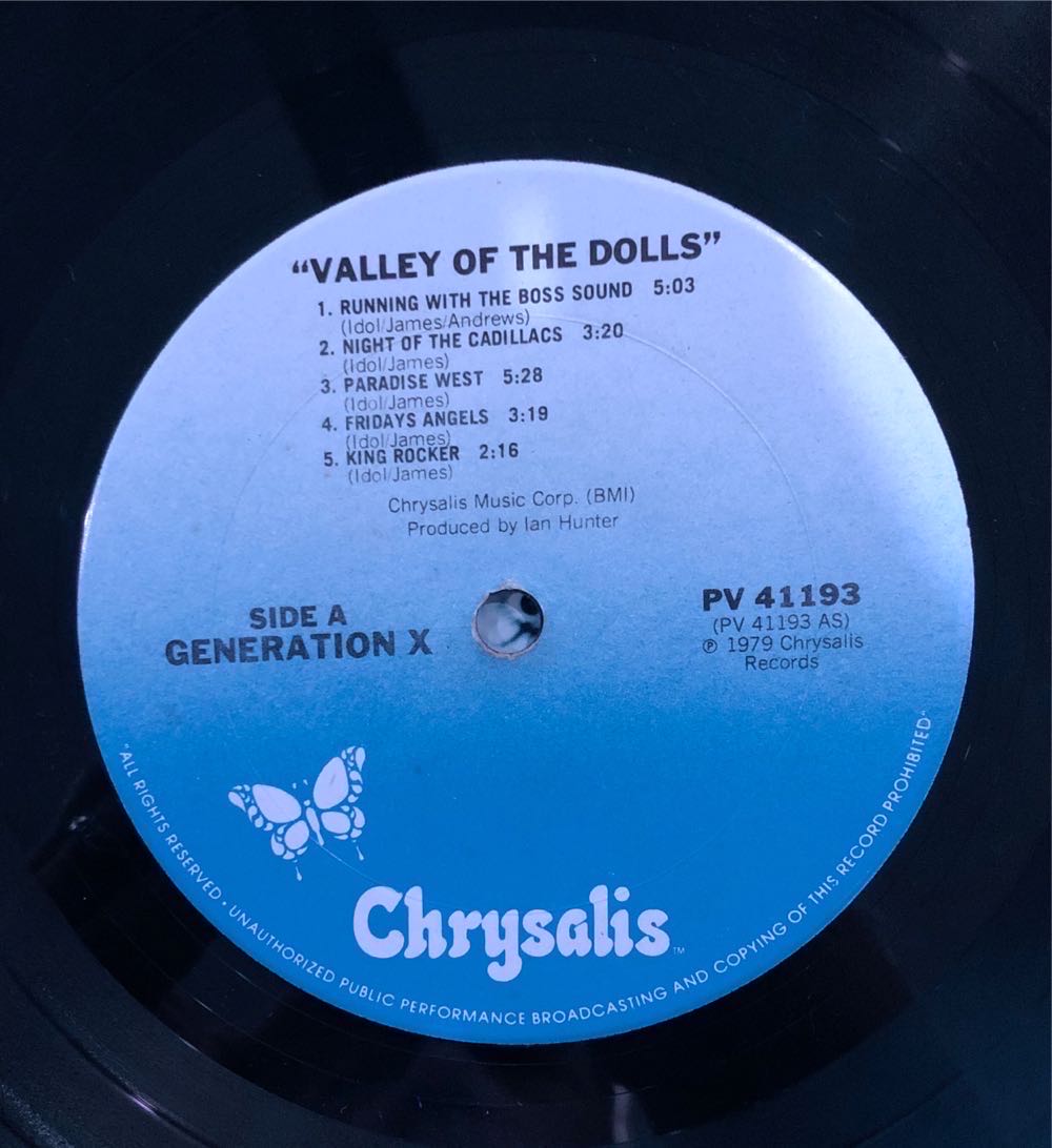Valley Of The Dolls - Generation X (12”) music collectible - Main Image 3