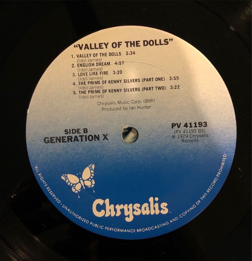 Valley Of The Dolls - Generation X (12”) music collectible - Main Image 4