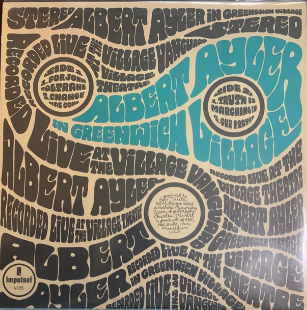 Albert Ayler in Greenwich Village - Ayler, Albert (12” - 37) music collectible - Main Image 2