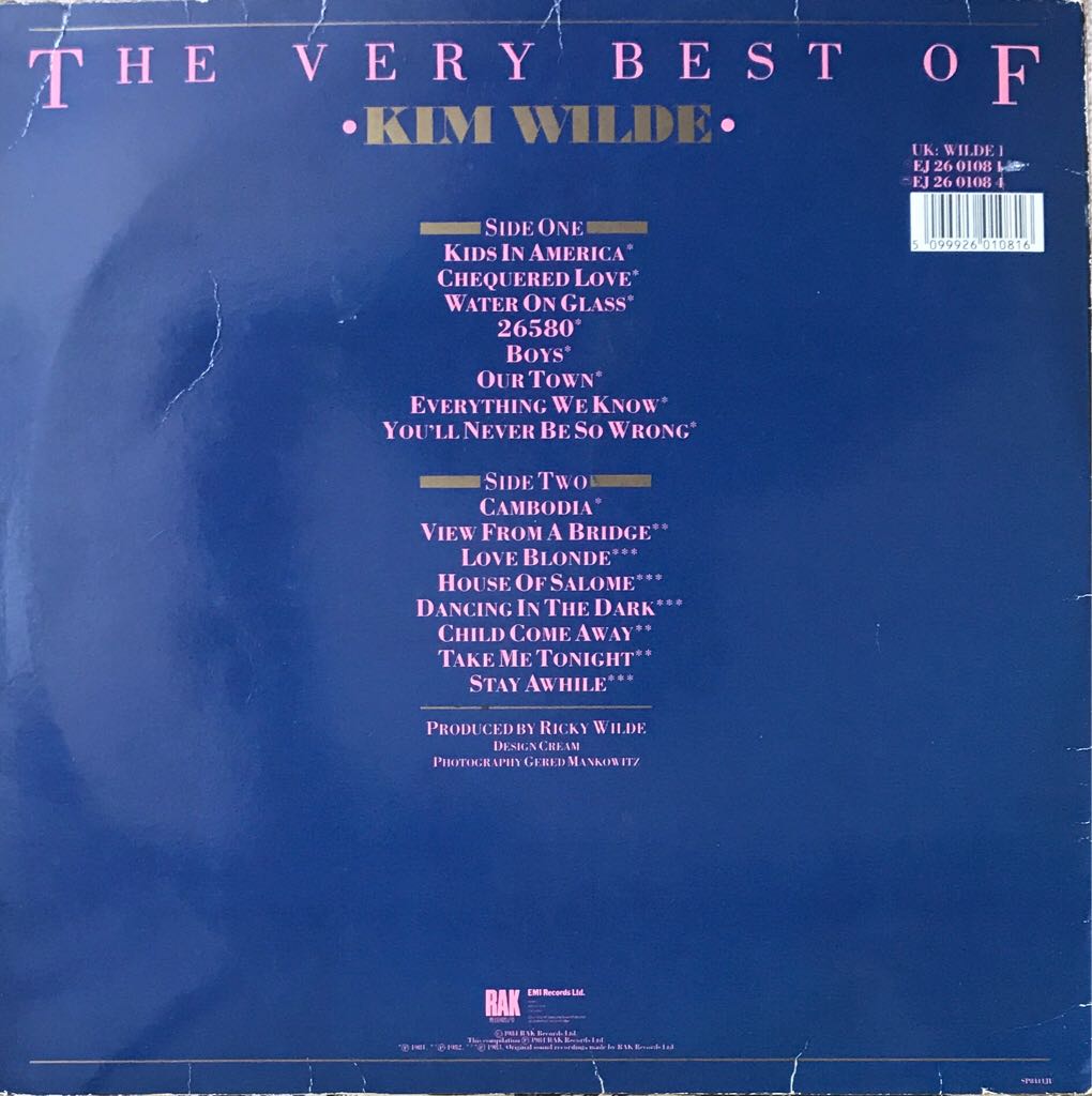 The Very Best Of - Kim Wilde (12”) music collectible - Main Image 2