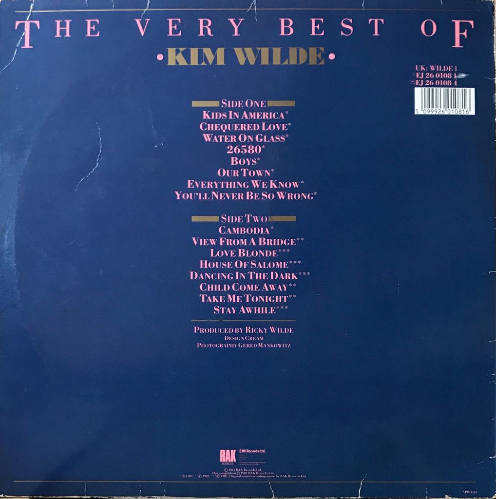 The Very Best Of - Kim Wilde (12”) music collectible - Main Image 2