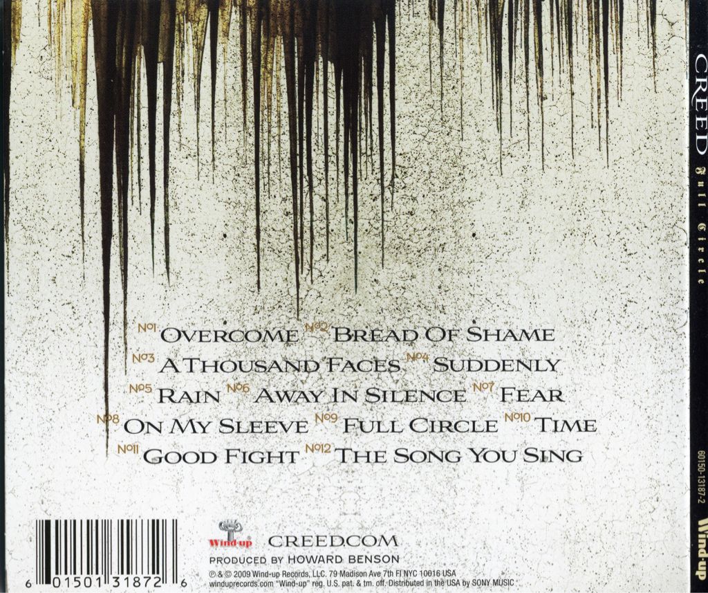 Full Circle - Creed (CD - 51) music collectible [Barcode 601501319327] - Main Image 2