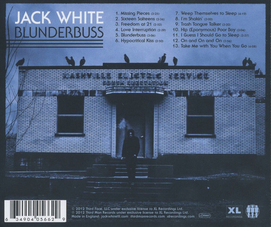 Blunderbuss - Jack White (12” - 42) music collectible [Barcode 886919599329] - Main Image 3