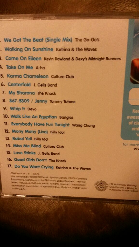 The 80s Party Playlist - Mix Your Style (CD) music collectible [Barcode 096741242922] - Main Image 2