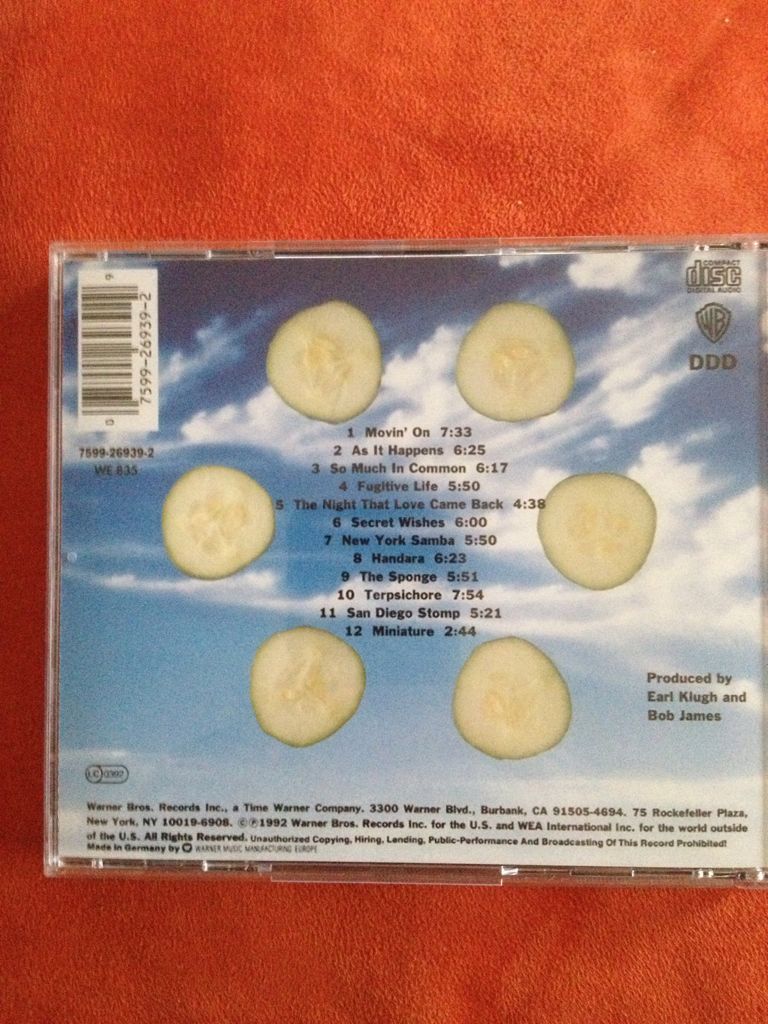 Cool - James, Bob / Klugh, Earl (CD - 71) music collectible [Barcode 075992693929] - Main Image 2