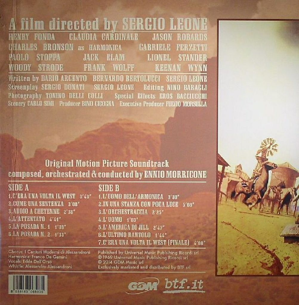 Once Upon A Time In The West - Ennio Morricone (MP3 - 38) music collectible [Barcode 8018163065035] - Main Image 2