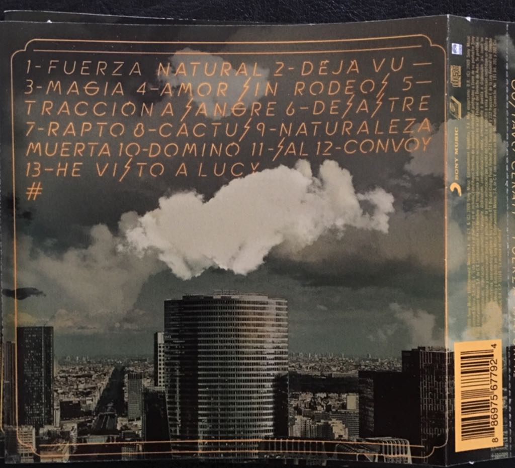 Fuerza Natural - Gustavo Cerati (CD - 56) music collectible [Barcode 886975677924] - Main Image 2