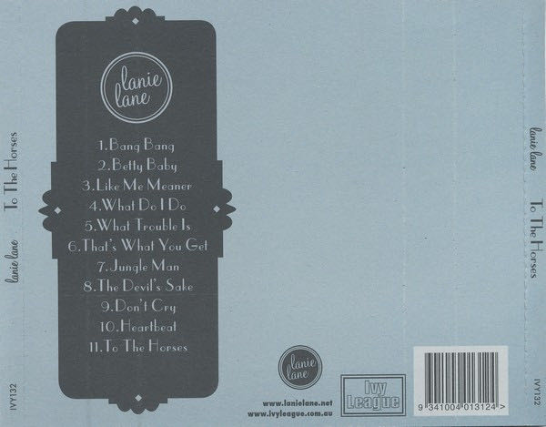 To the Horses - Lane, Lanie (CD) music collectible [Barcode 9341004013124] - Main Image 3