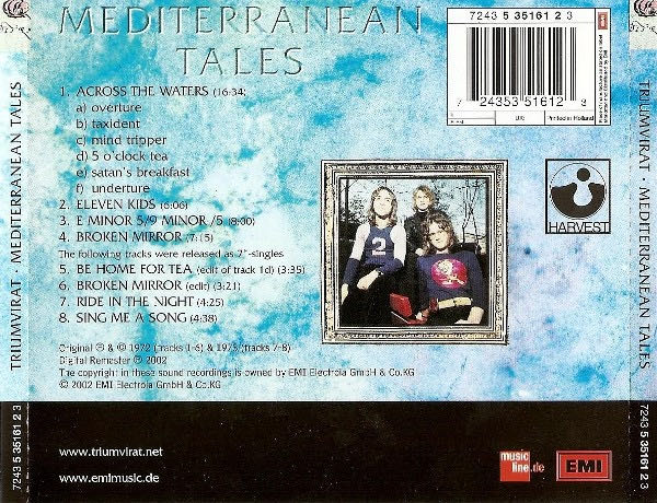 Mediterranean Tales - Triumvirat (CD-R) music collectible - Main Image 2
