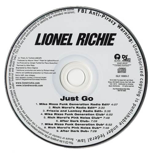 Just Go - Lionel Richie (CD - 59) music collectible [Barcode 602517827455] - Main Image 2