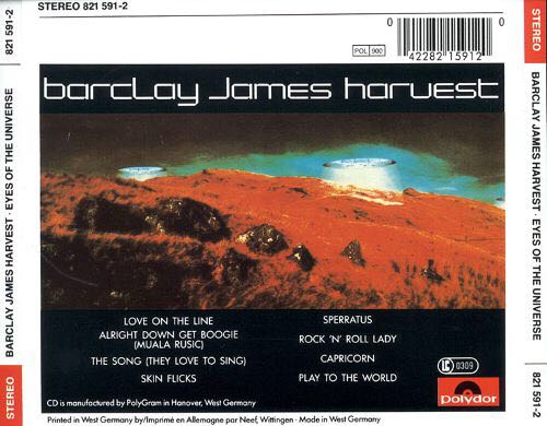 Eyes Of The Universe - Barclay James Harvest (Cassette) music collectible - Main Image 2