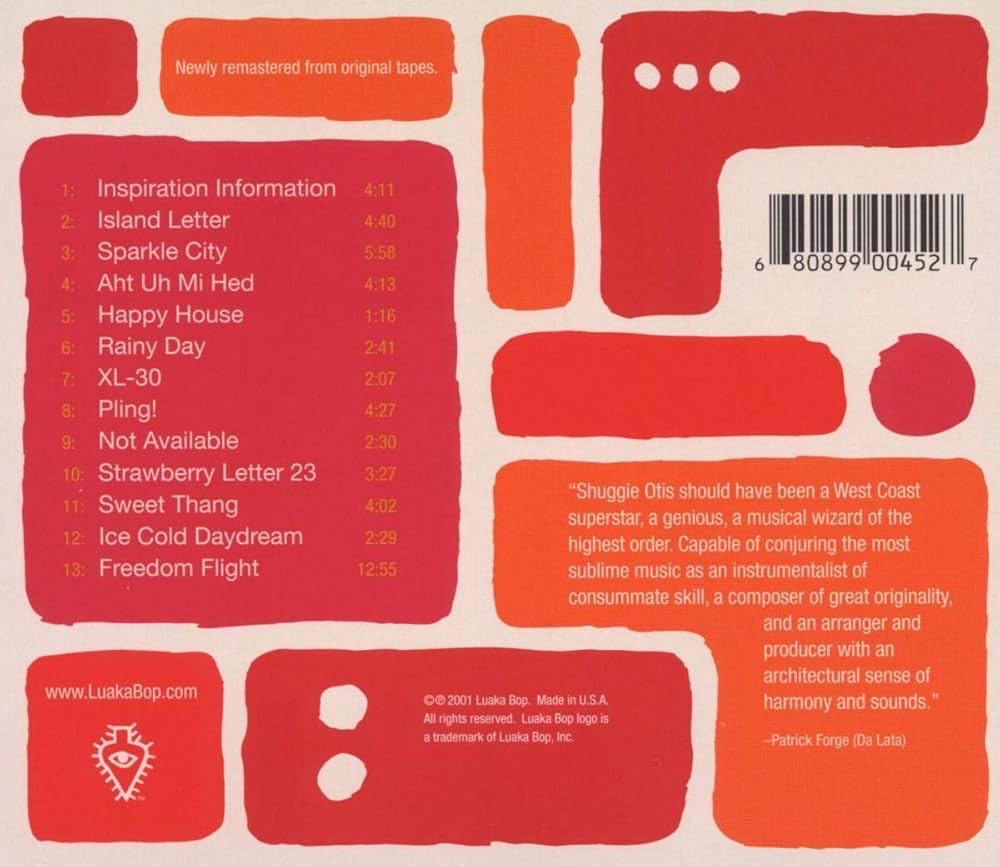 Inspiration Information - Shuggie Otis (CD) music collectible [Barcode 724385047312] - Main Image 2