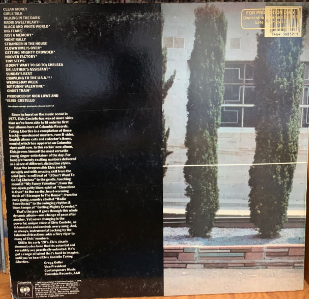 Taking liberties - Costello, Elvis and The Attractions (12” - 50) music collectible - Main Image 2