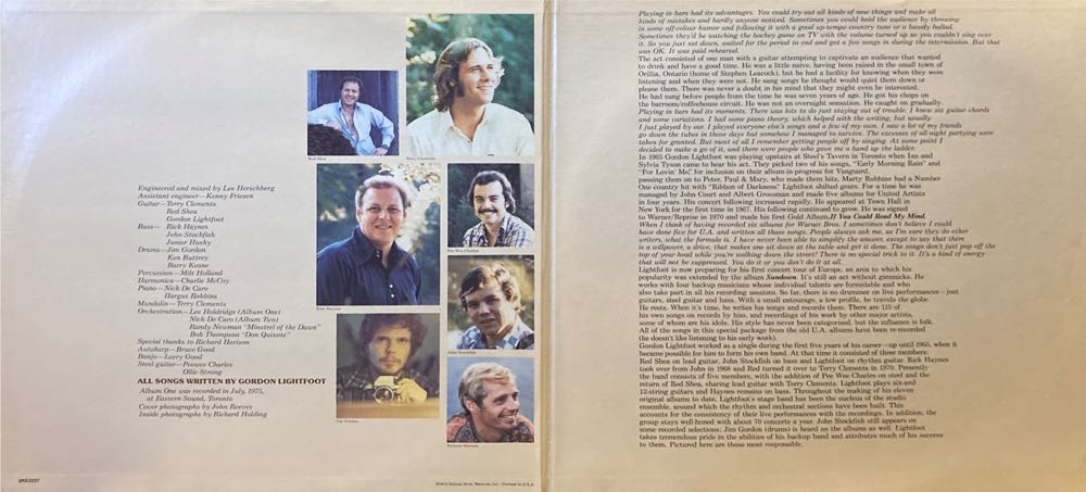 Gord’s Gold - Lightfoot, Gordon (12” - ~69) music collectible - Main Image 3