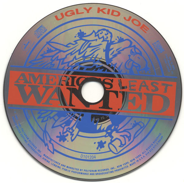 America’s Least Wanted (MP3) - Ugly Kid Joe (CD - 60) music collectible - Main Image 3