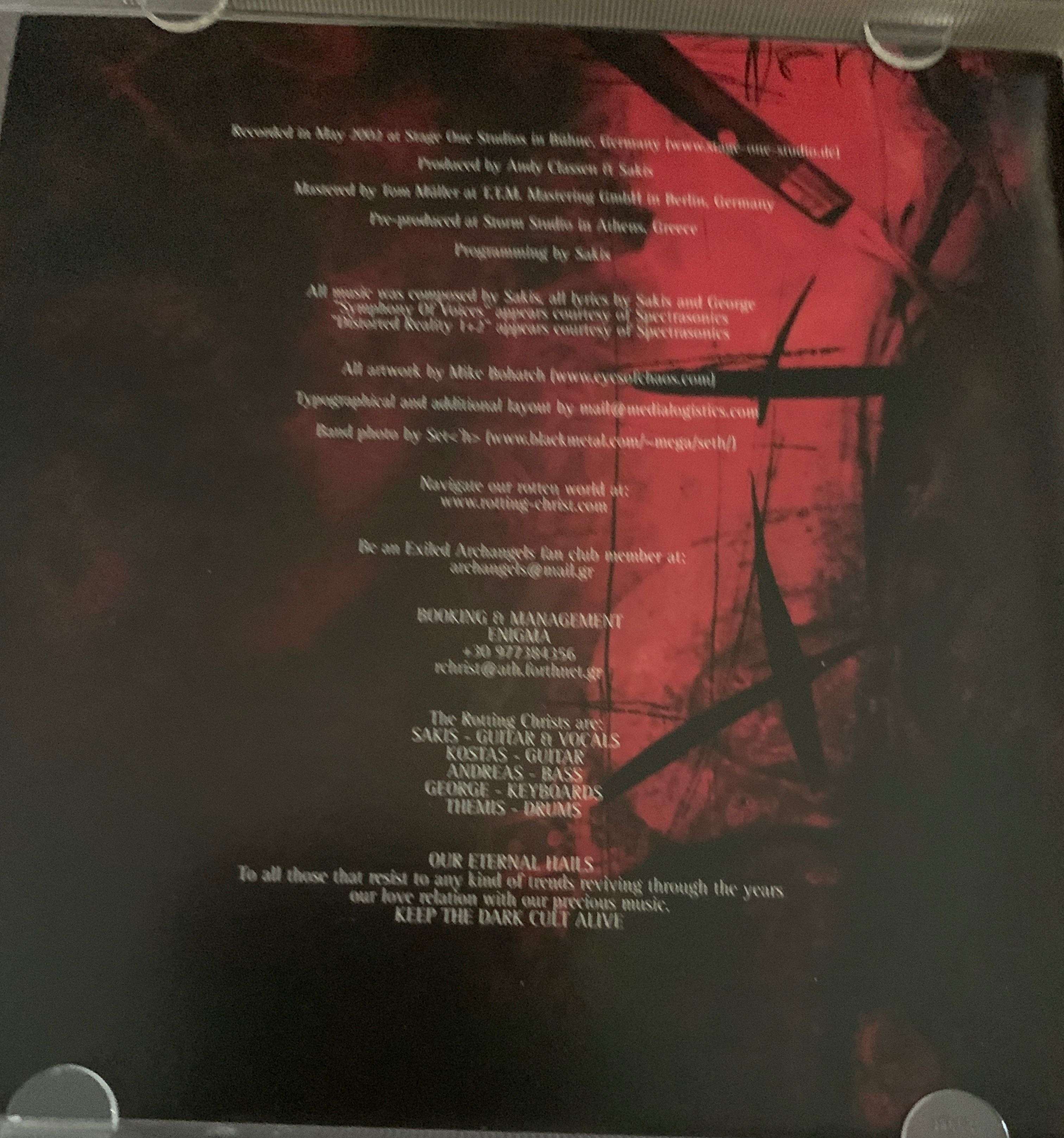 Genesis - Rotting Christ (CD) music collectible [Barcode 727701811420] - Main Image 4