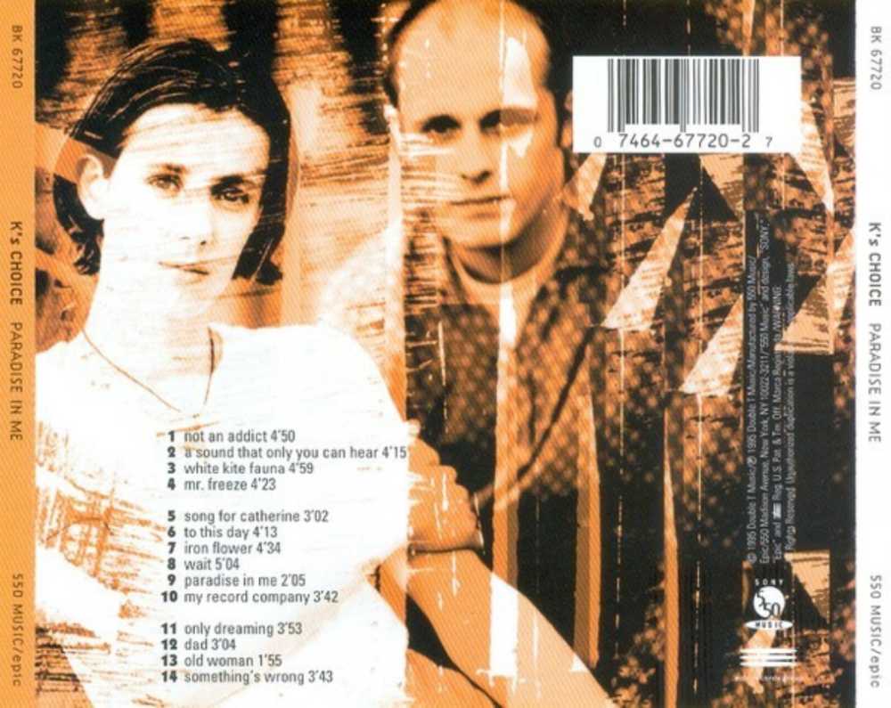Paradise In Me - K’s Choice (CD) music collectible [Barcode 074646772027] - Main Image 2