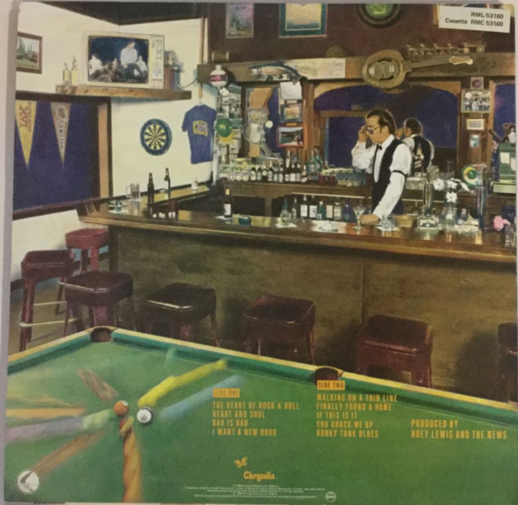 Sports - Huey Lewis & The News (12” - 37) music collectible - Main Image 2