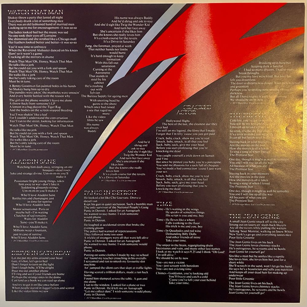 Aladdin Sane - Bowie, David (CD - 42) music collectible - Main Image 3
