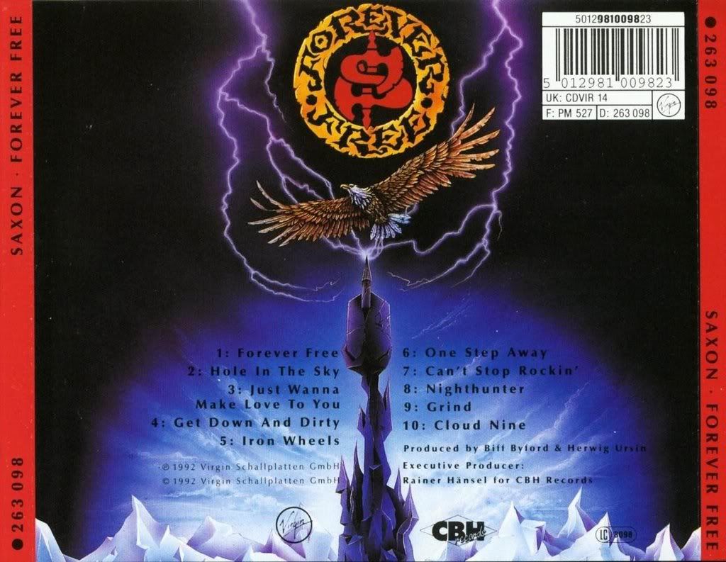 Forever Free - Saxon (CD - 44:11) music collectible - Main Image 2