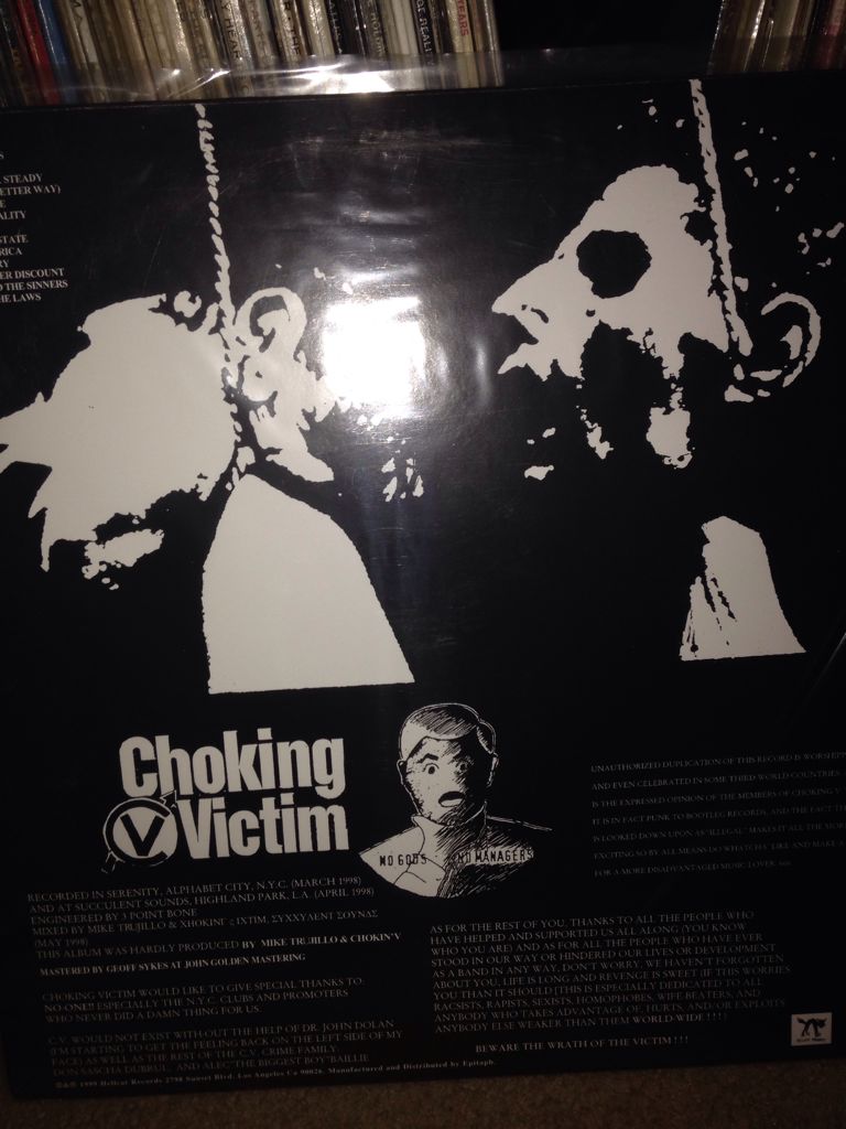No Gods/ No Managers - Choking Victim (CD) music collectible [Barcode 045778040827] - Main Image 2