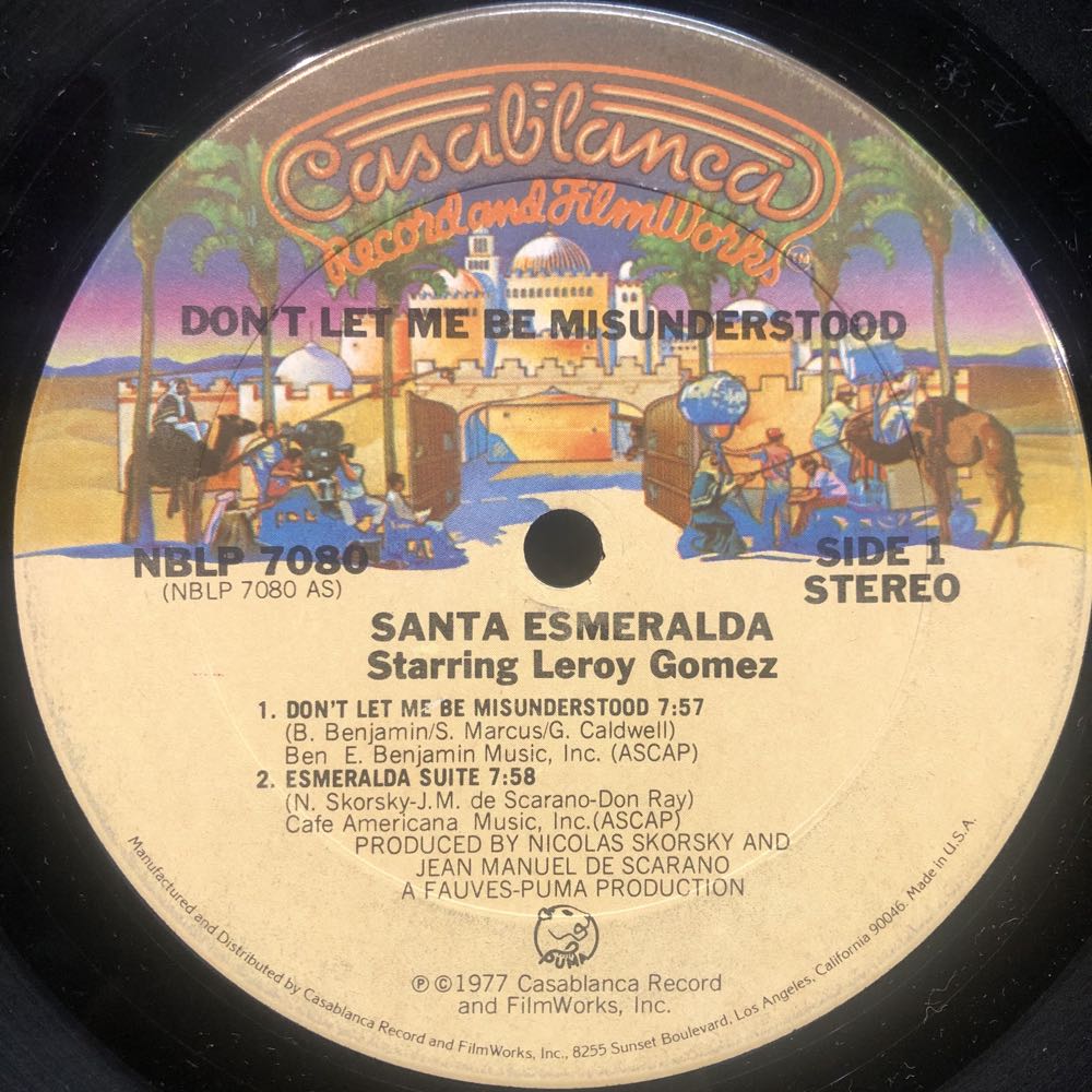 Don’t Let Me Be Misunderstood - Santa Esmeralda (12”) music collectible - Main Image 3