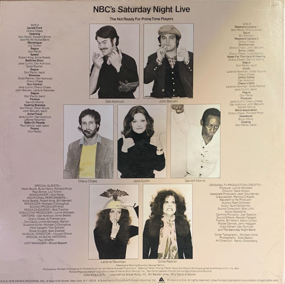 Saturday Night Live - Saturday Night Live (12”) music collectible - Main Image 2