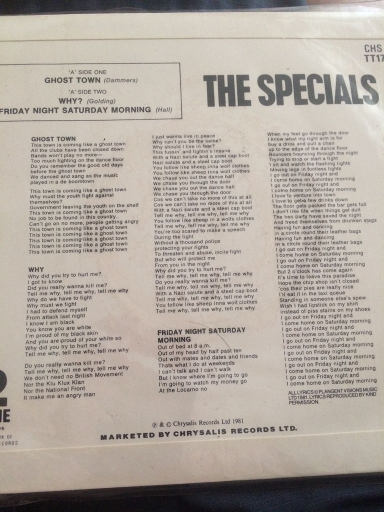 Ghost Town - Specials, The (12”) music collectible - Main Image 2