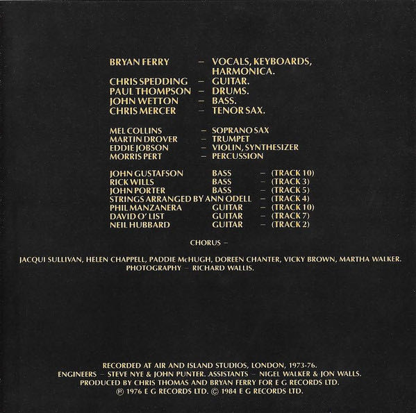 Let’s Stick Together - Ferry, Bryan (CD) music collectible [Barcode 5012985302425] - Main Image 2