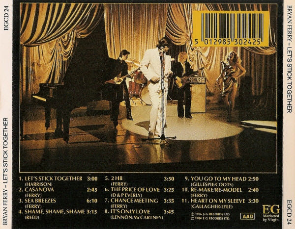 Let’s Stick Together - Ferry, Bryan (CD) music collectible [Barcode 5012985302425] - Main Image 3