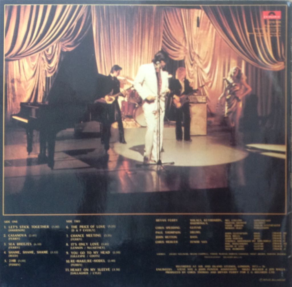 Let’s Stick Together - Bryan Ferry (12”) music collectible - Main Image 2
