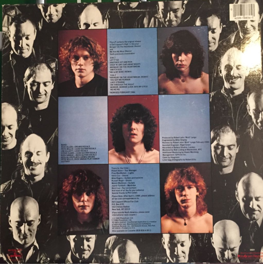 High ’n’ Dry - Def Leppard (12”) music collectible - Main Image 2