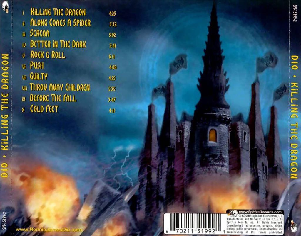 Killing The Dragon - Dio (CD - 45) music collectible [Barcode 670211519921] - Main Image 2
