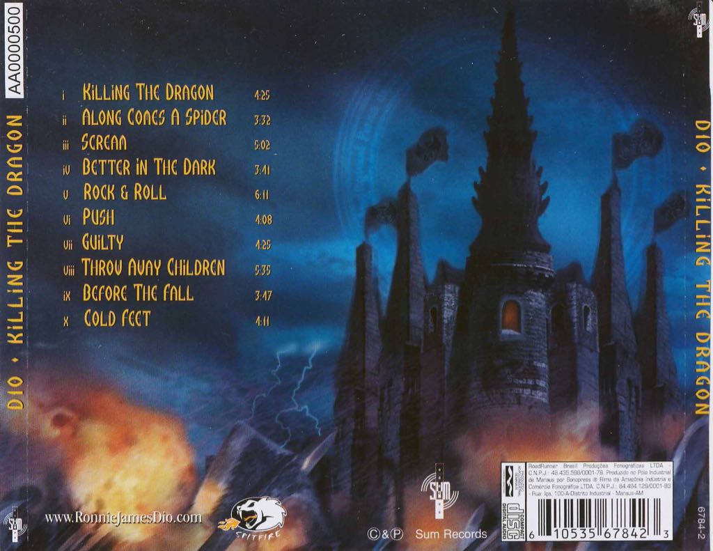 Killing The Dragon - Dio (CD) music collectible [Barcode 670211521122] - Main Image 2