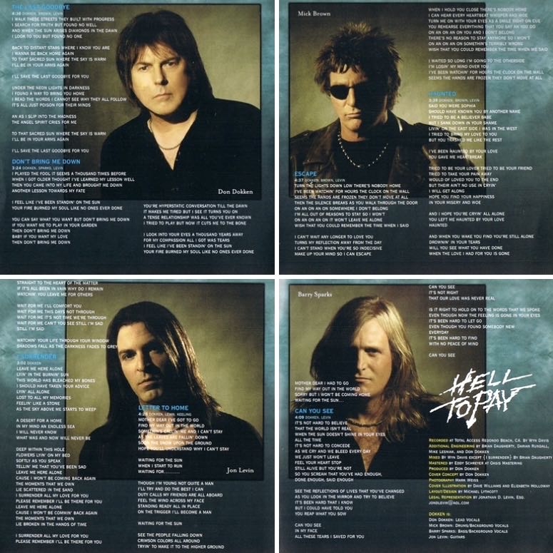 Hell To Pay - Dokken (CD-R) music collectible [Barcode 7897012206321] - Main Image 3
