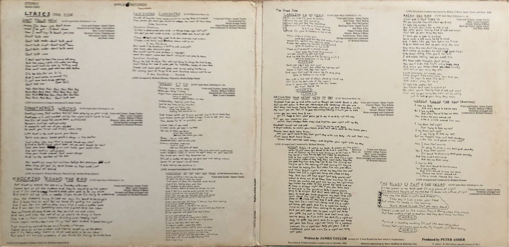 James Taylor - James Taylor (12”) music collectible - Main Image 4