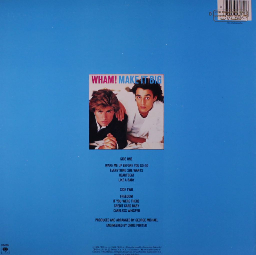 Make It Big - Wham! (12” - 3802) music collectible - Main Image 2