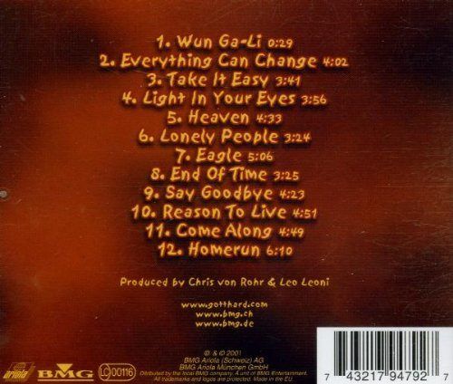 Homerun - Gotthard (CD - 4854) music collectible [Barcode 743217947927] - Main Image 2