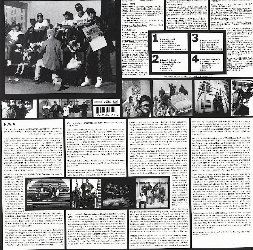 Greatest Hits - N.W.A (12”) music collectible [Barcode 724384186722] - Main Image 2