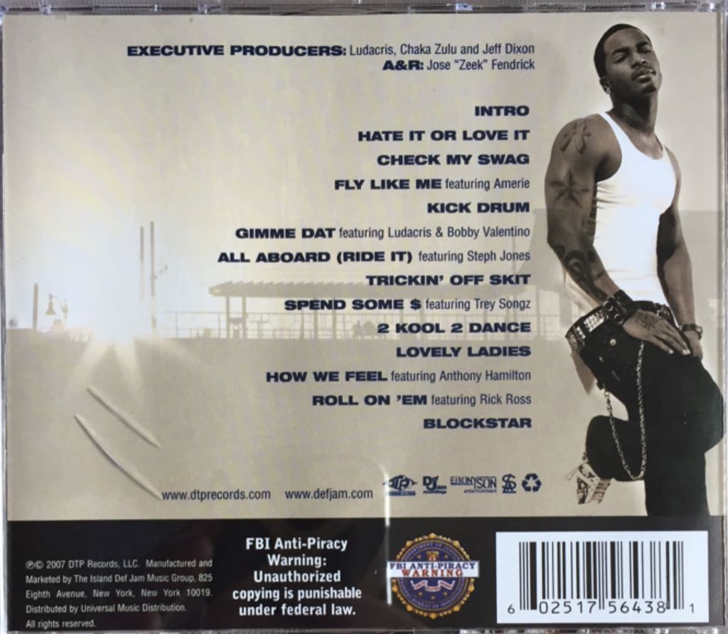 Hate It Or Love It - Chingy (CD) music collectible [Barcode 602517564381] - Main Image 2