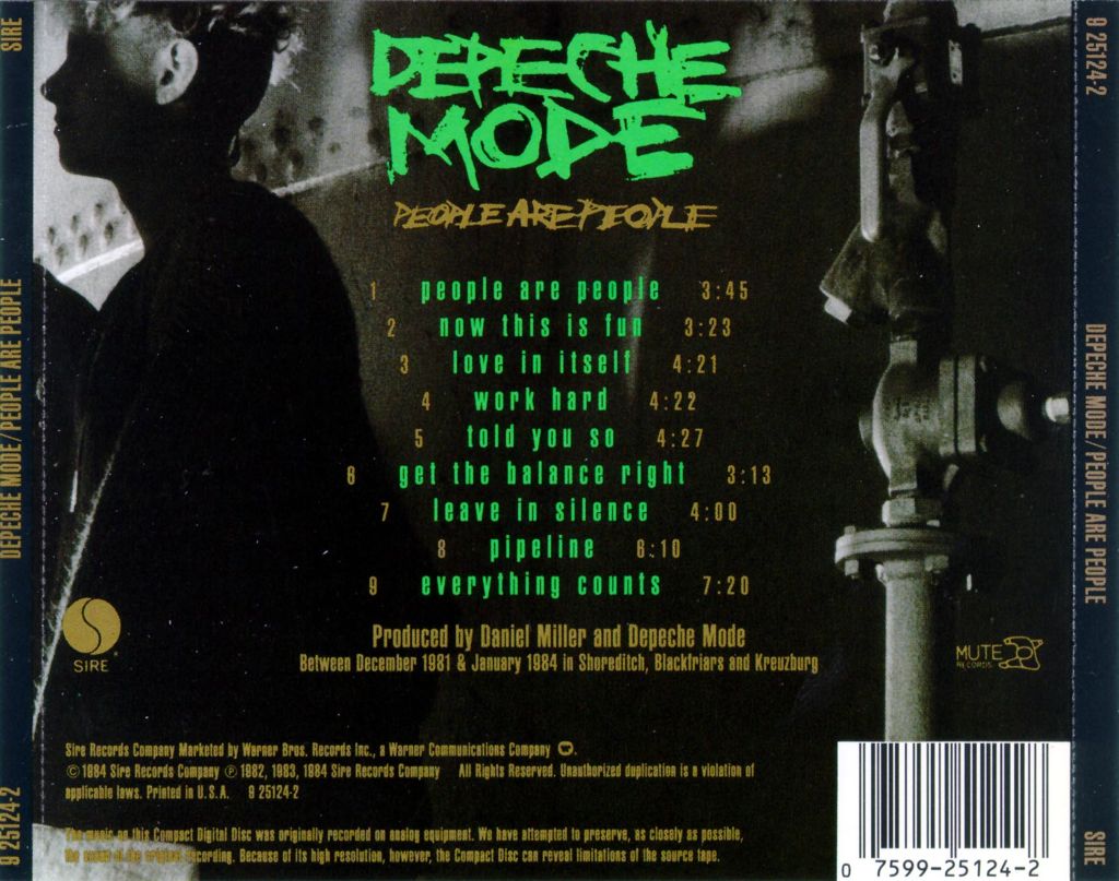 People Are People - Depeche Mode (CD - 42) music collectible [Barcode 075992512428] - Main Image 2