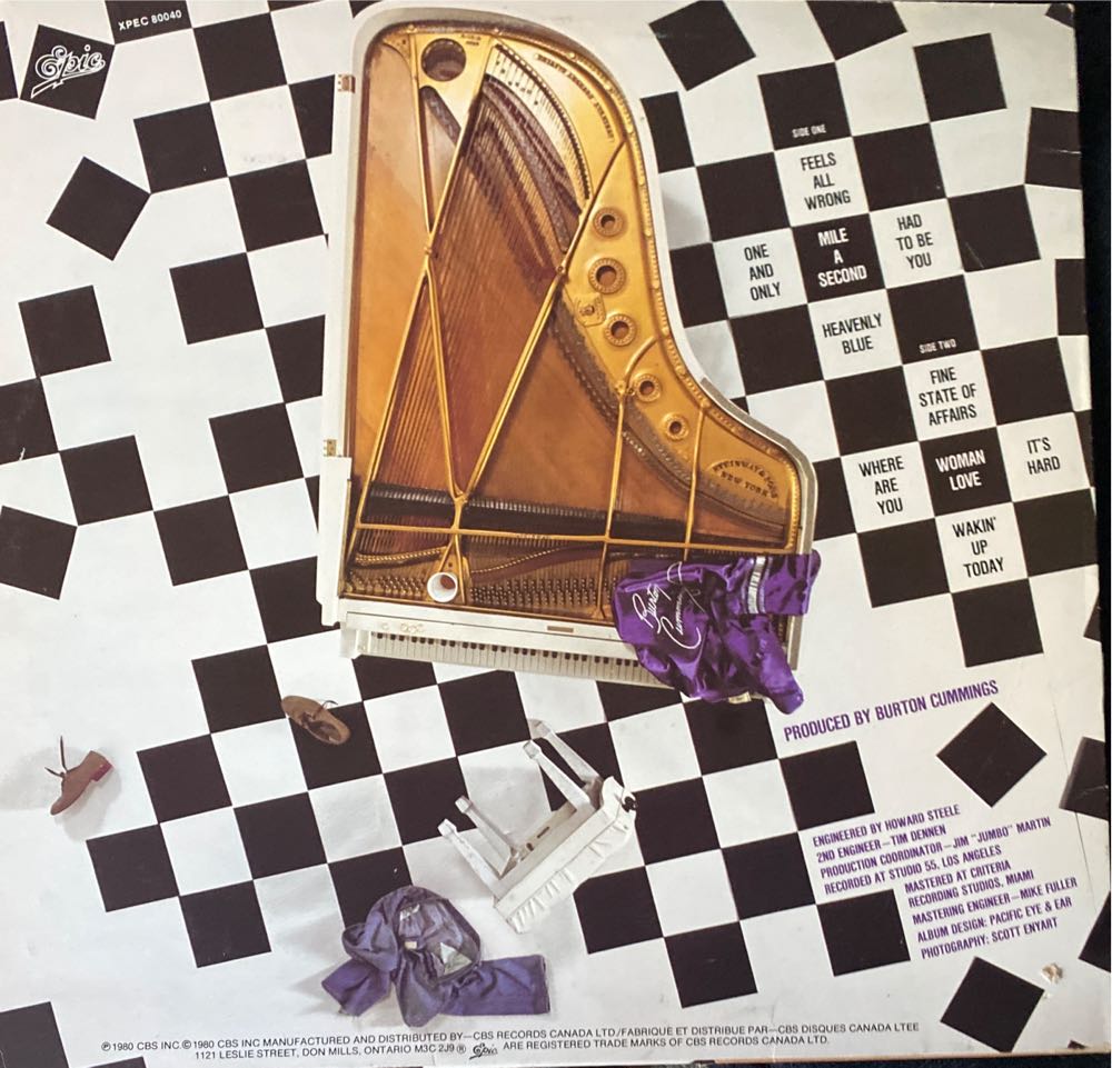 Woman Love (CD) - Burton Cummings (CD) music collectible [Barcode 074646597224] - Main Image 2