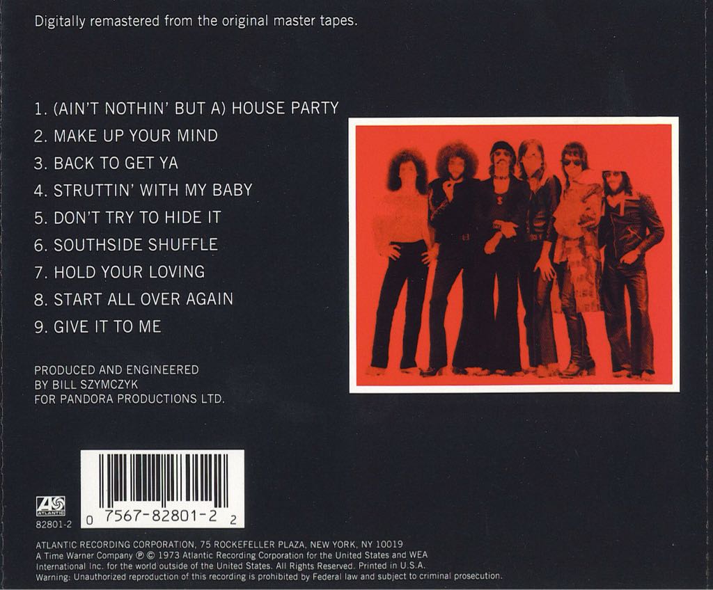 Bloodshot - The J. Geils Band (CD) music collectible [Barcode 075678280122] - Main Image 2