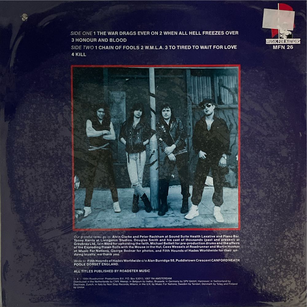 Honour And Blood - Tank (CD) music collectible - Main Image 2