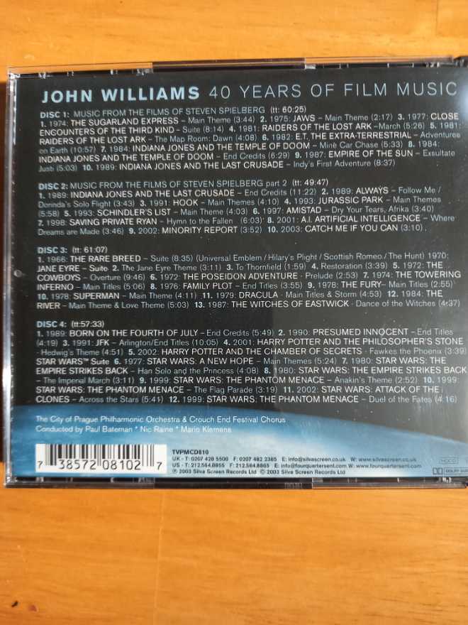 John Williams: 40 Years of Film Music - John Williams (CD) music collectible [Barcode 738572081027] - Main Image 2