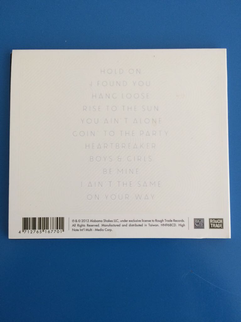 Boys & Girls - Alabama Shakes (CD - 36) music collectible [Barcode 4712765167701] - Main Image 2